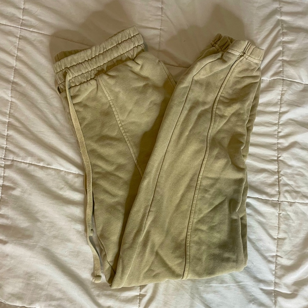 FOREVER 21 tan sweatpants